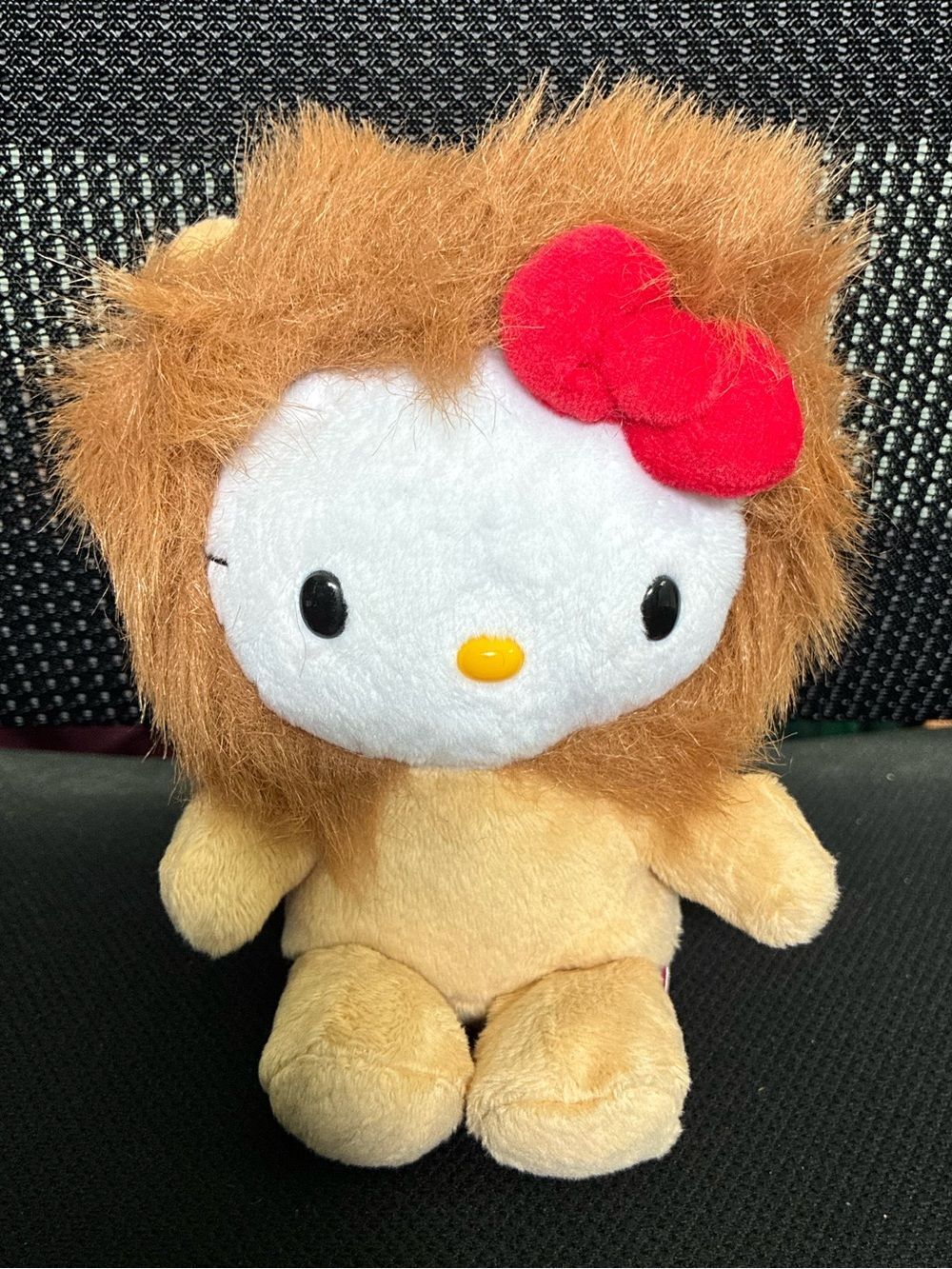 Sanrio 2009 Hello Kitty Lion Costume Stuffed Animal Beanbag Plush Toy 6"